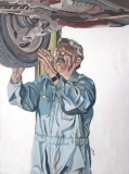 Terry in His Garage